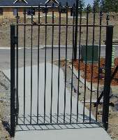 Black Powder Coated Walk Gate